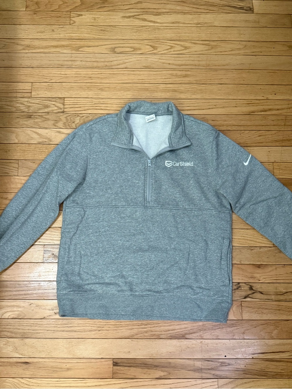 Nike Grey 1/4 Zip Pullover - Size Large